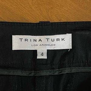 Trina Turk Women’s‎ Black High Rise Black Career Dressy Bootcut Pants Sz4